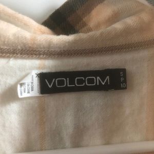 Volcom plaid flannel